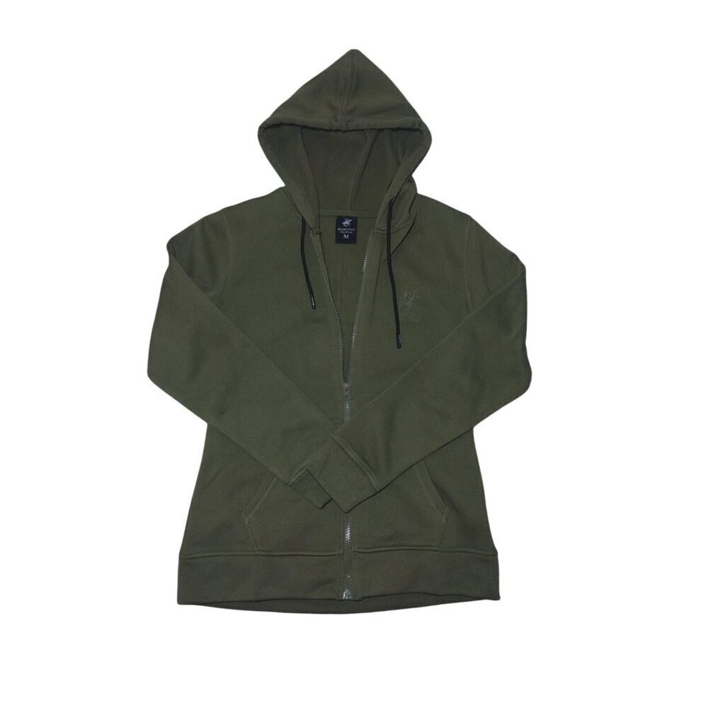 Beverly Hills Polo Club Women's Green Hooded Hoodie, Medium, NWT.